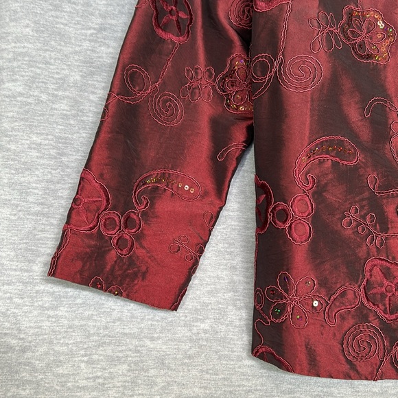 SUSAN GRAVER Holiday Christmas New Year Dressy Formal Special Occasion Sequined - Picture 8 of 16